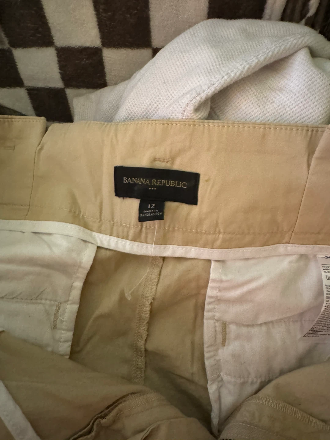 Banana Republic Tan Belted Shorts Size 12