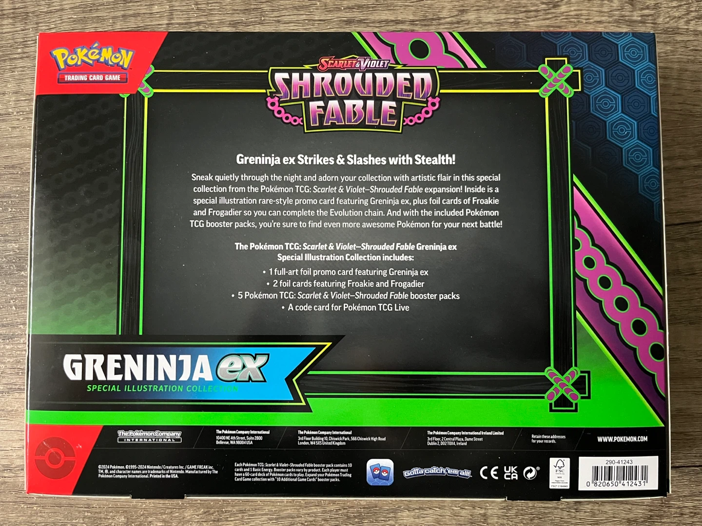Pokemon Shrouded Fable Greninja Premium Box - photo 2