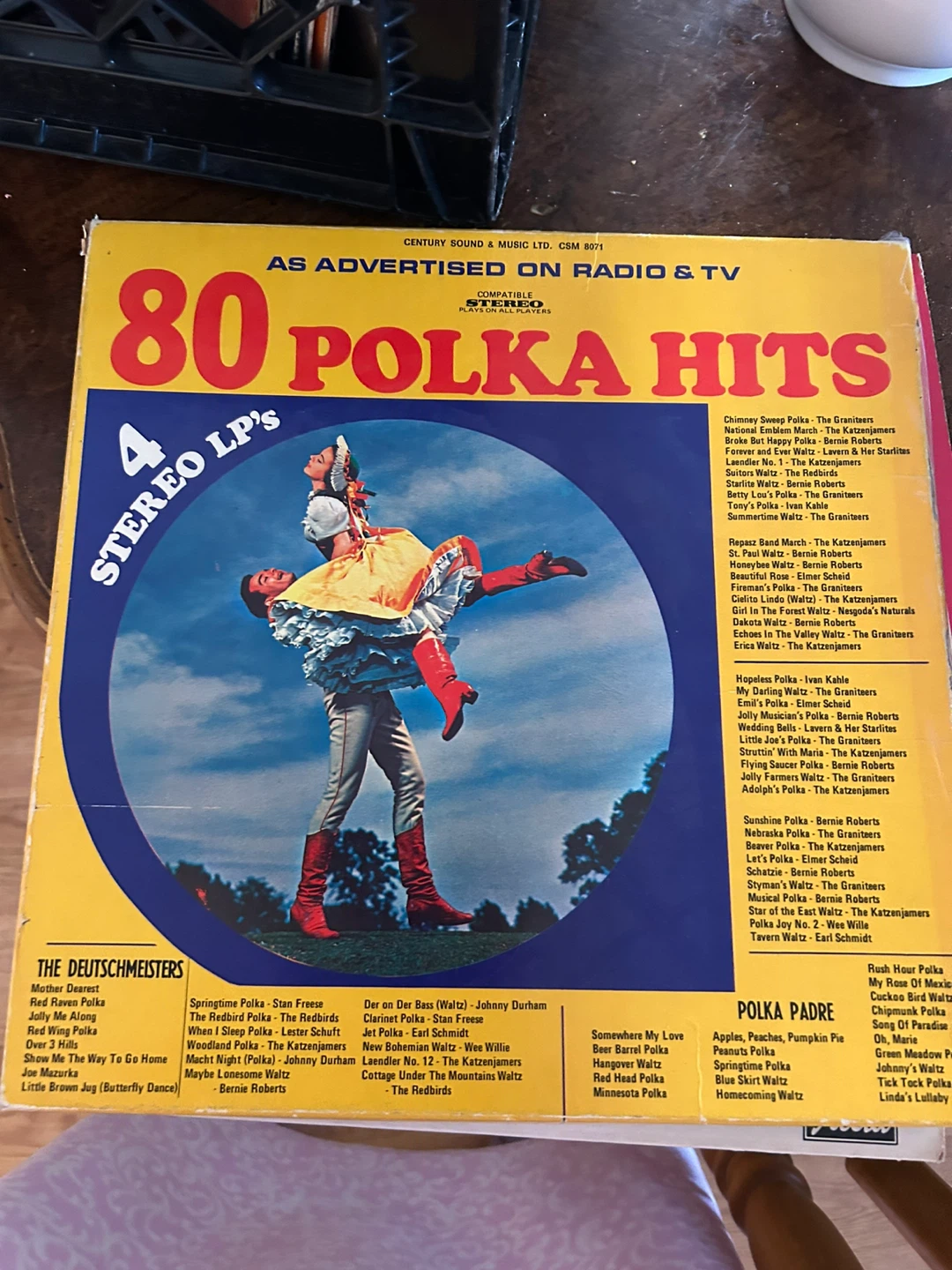 80 Polka Hits 4 Stereo LP Vinyl Record Set