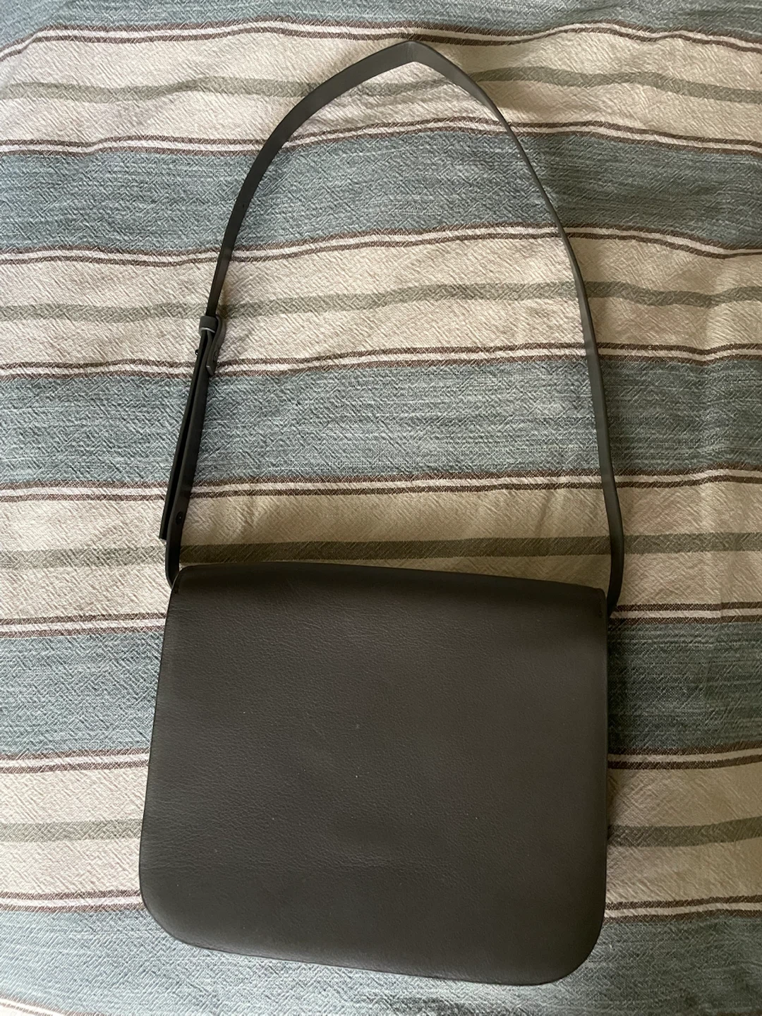 Oak + Fort Grey Real Leather Purse