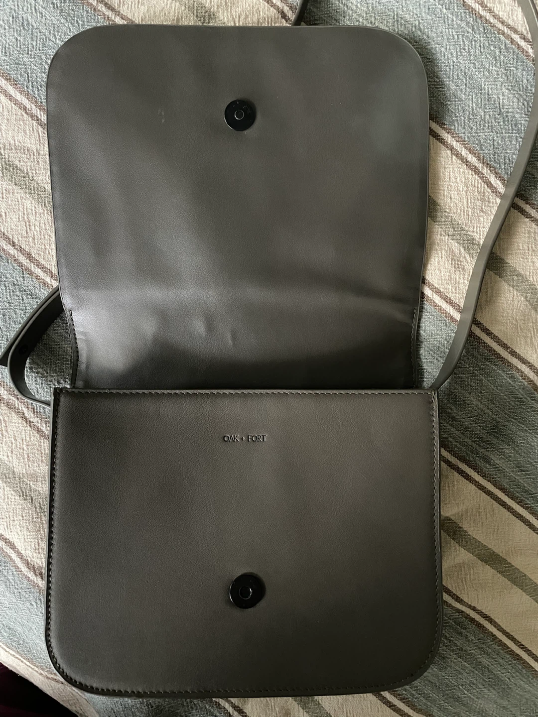 Oak + Fort Grey Real Leather Purse - photo 3
