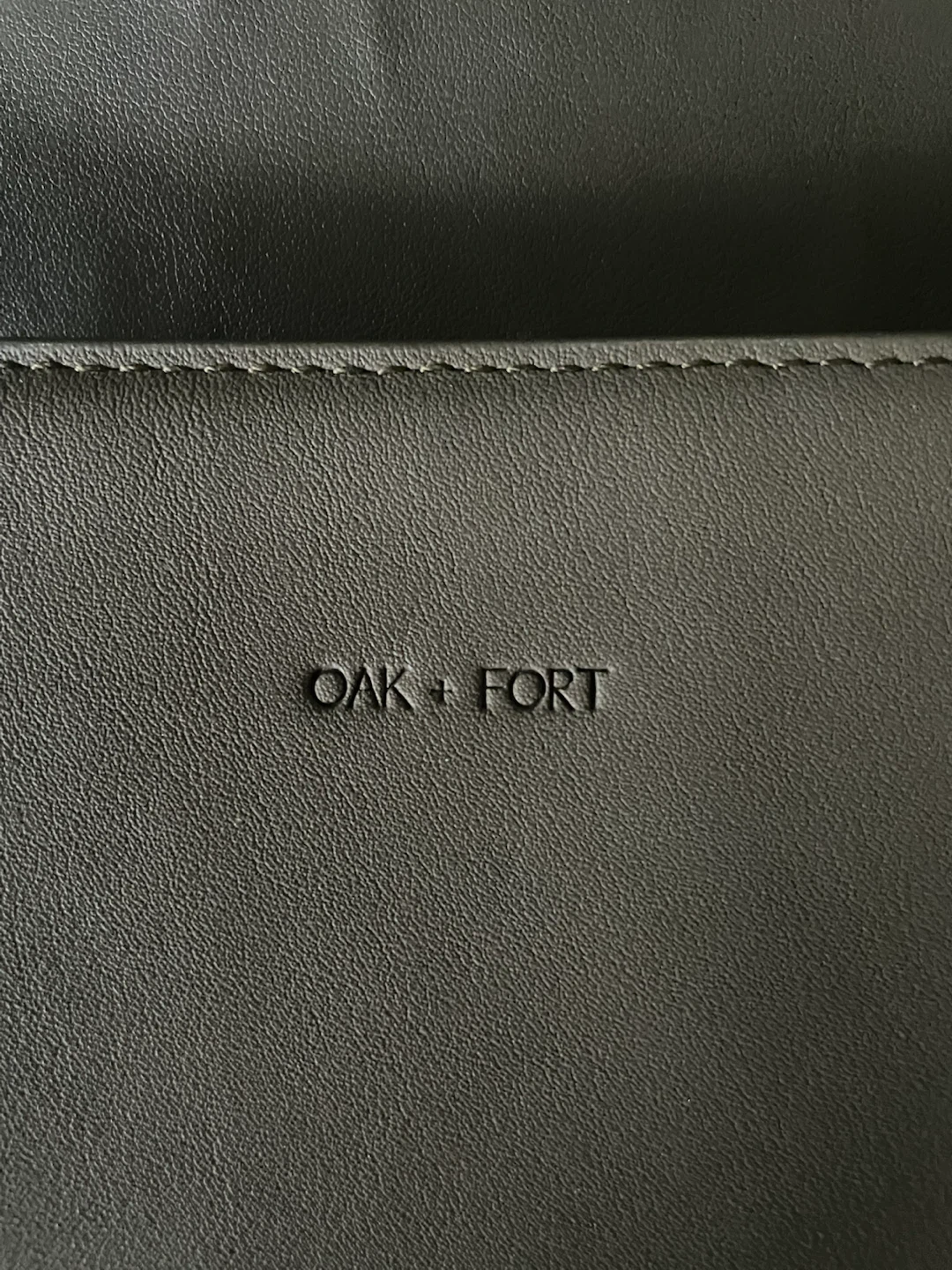 Oak + Fort Grey Real Leather Purse - photo 4