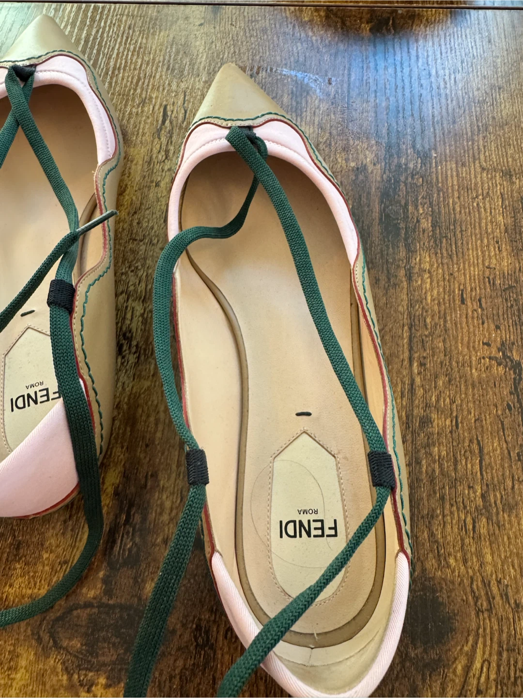Fendi Pointed Toe Flats