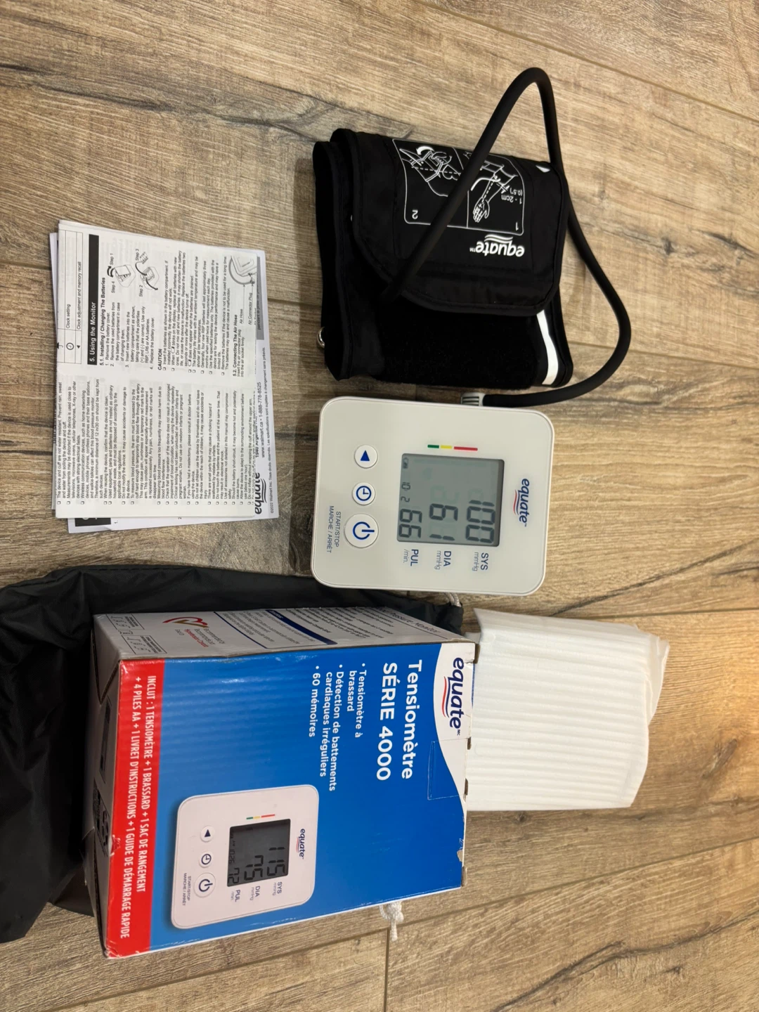 Equate Series 4000 Digital Blood Pressure Monitor – Complete Set - photo 3