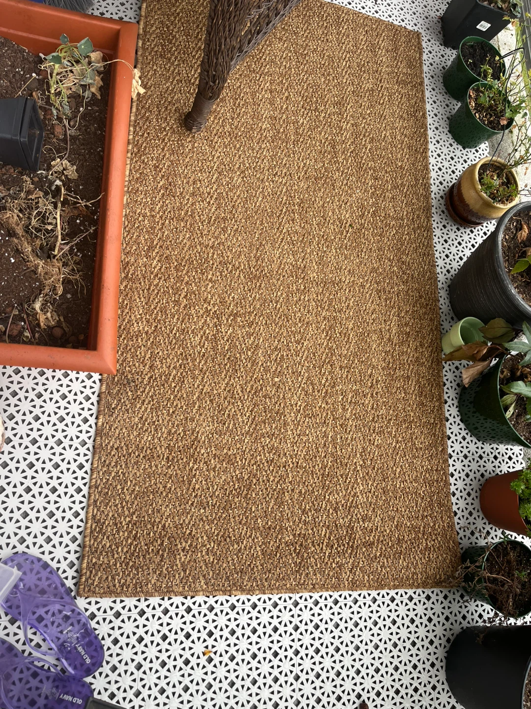 Brown ikea outdoor rug