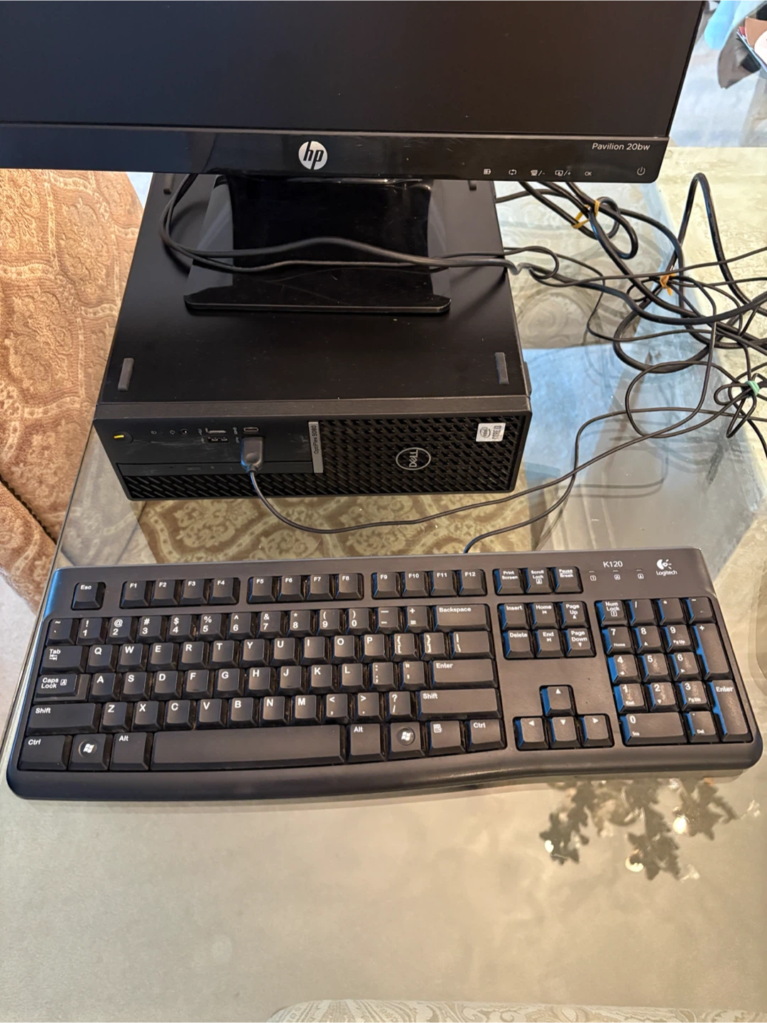 Dell OptiPlex 5080 Desktop with HP Monitor and Keyboard - photo 3