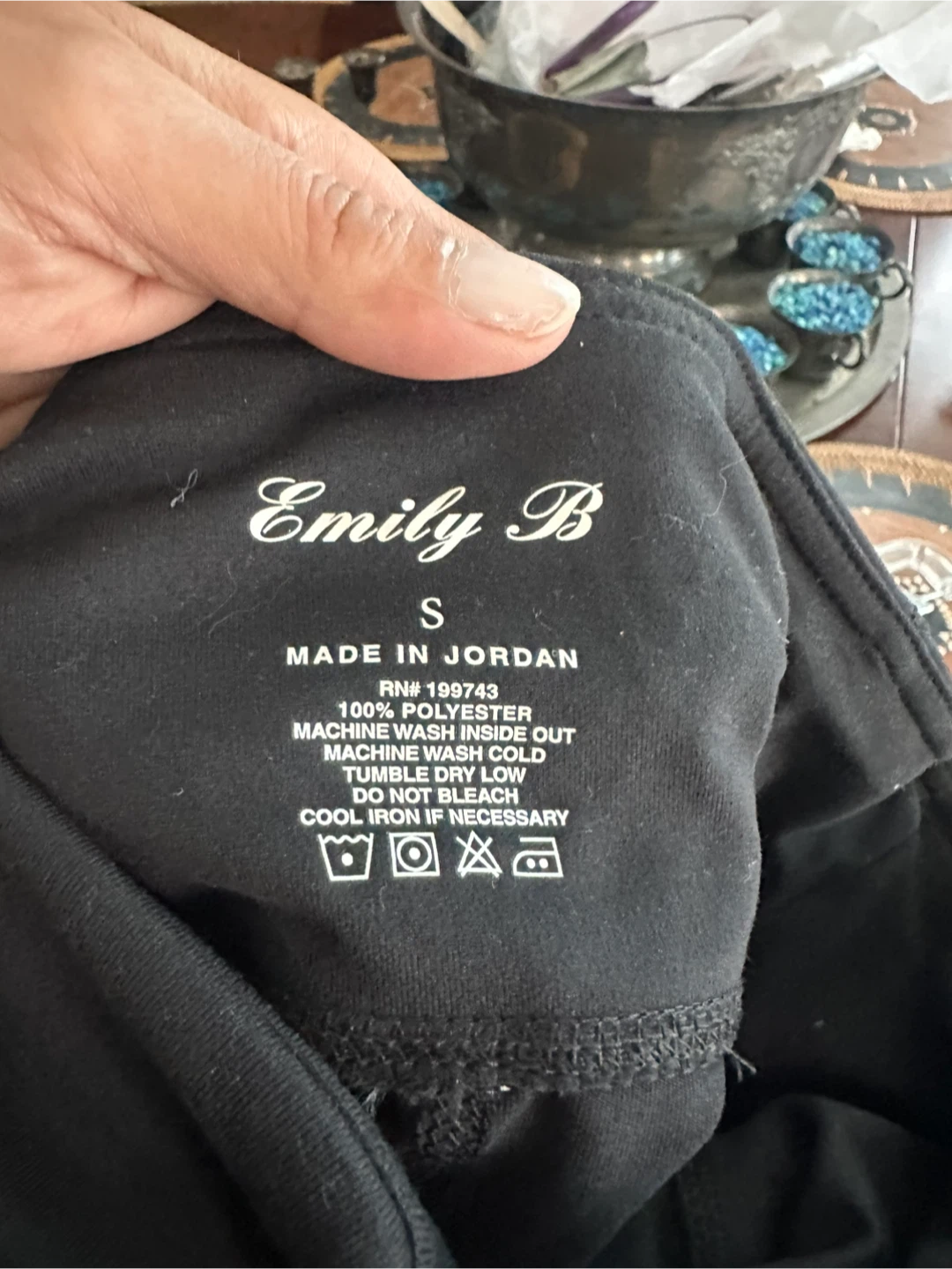 Emily B Black Active Leggings Size S - photo 4