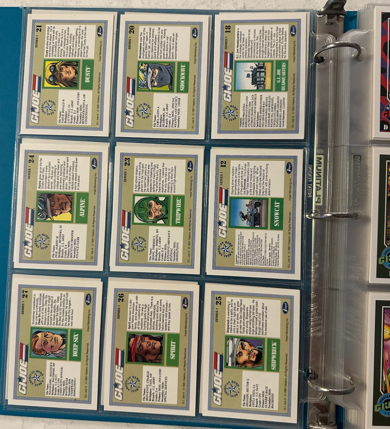 1991 G.I. Joe Trading Card Collection (NOT COMPLETE SET) - photo 4