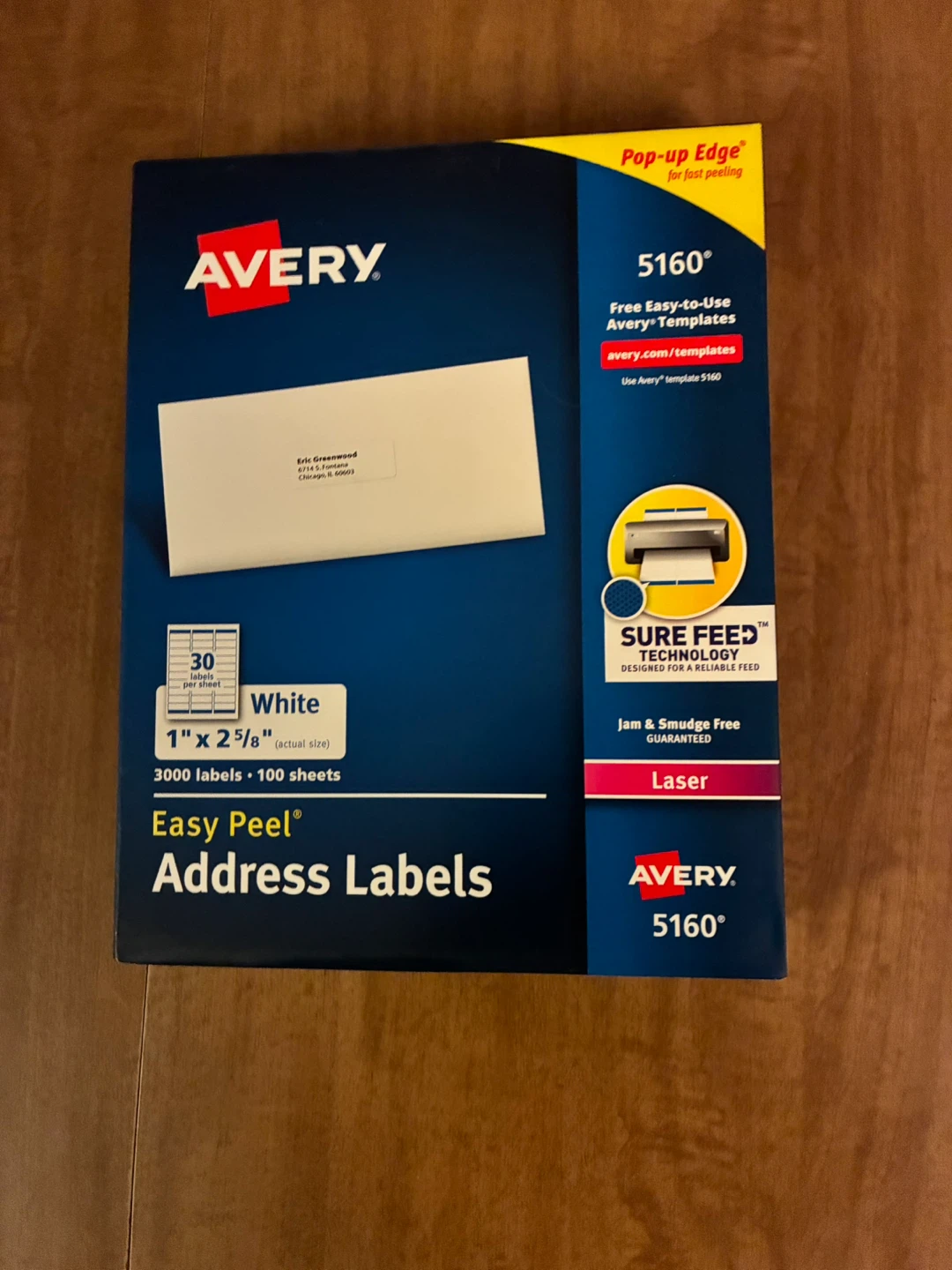 Avery Easy Peel Address Labels 5160