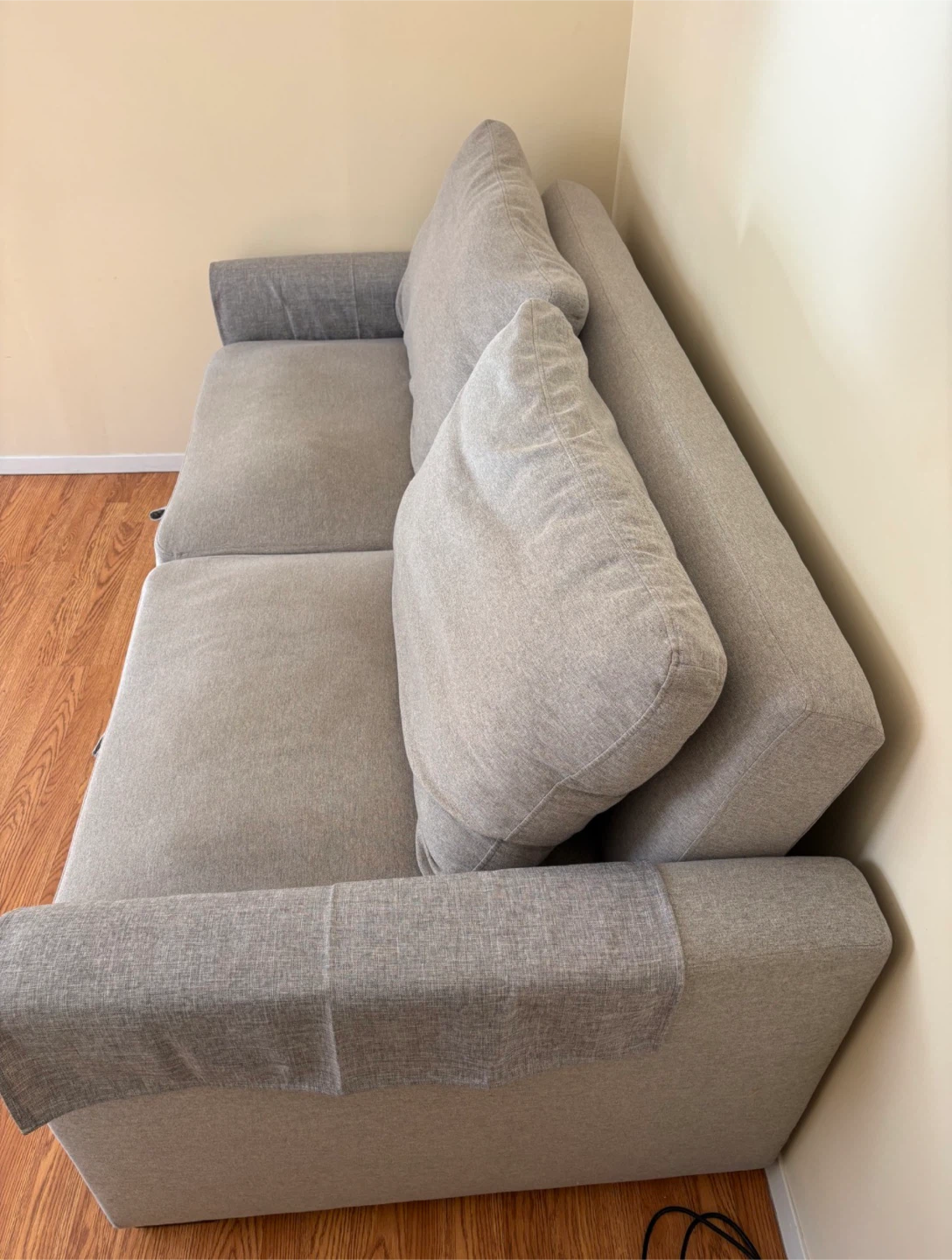 IKEA FRIHETEN Sleeper Sofa, Light Gray