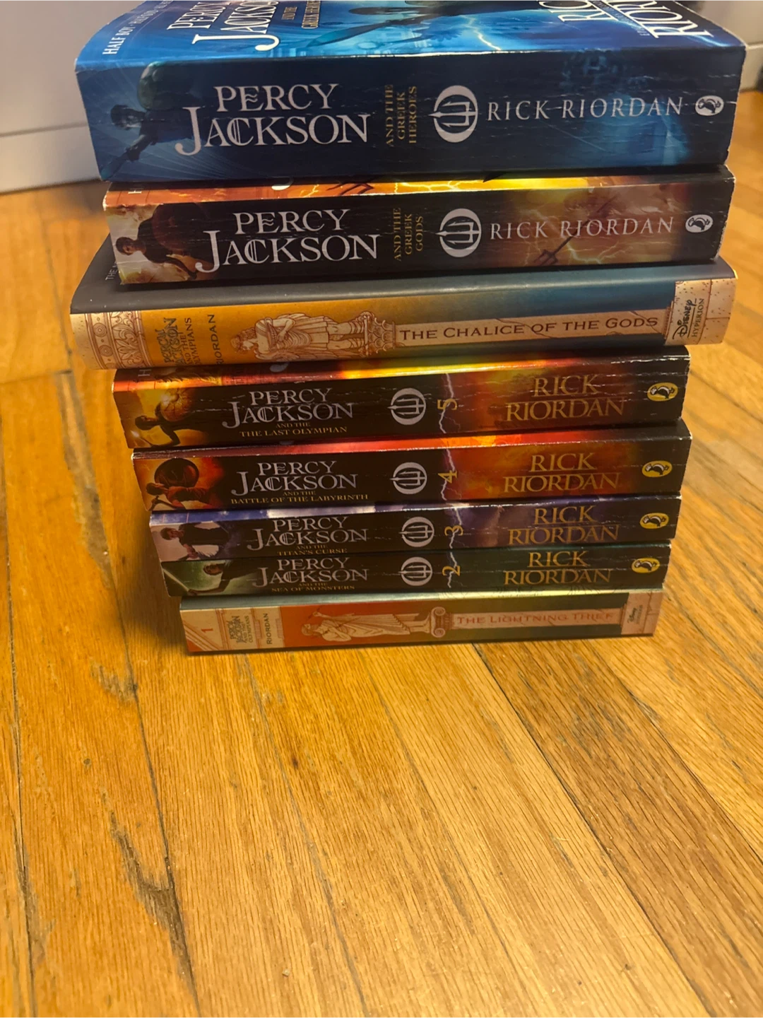 Percy Jackson book collection by Rick Riordan