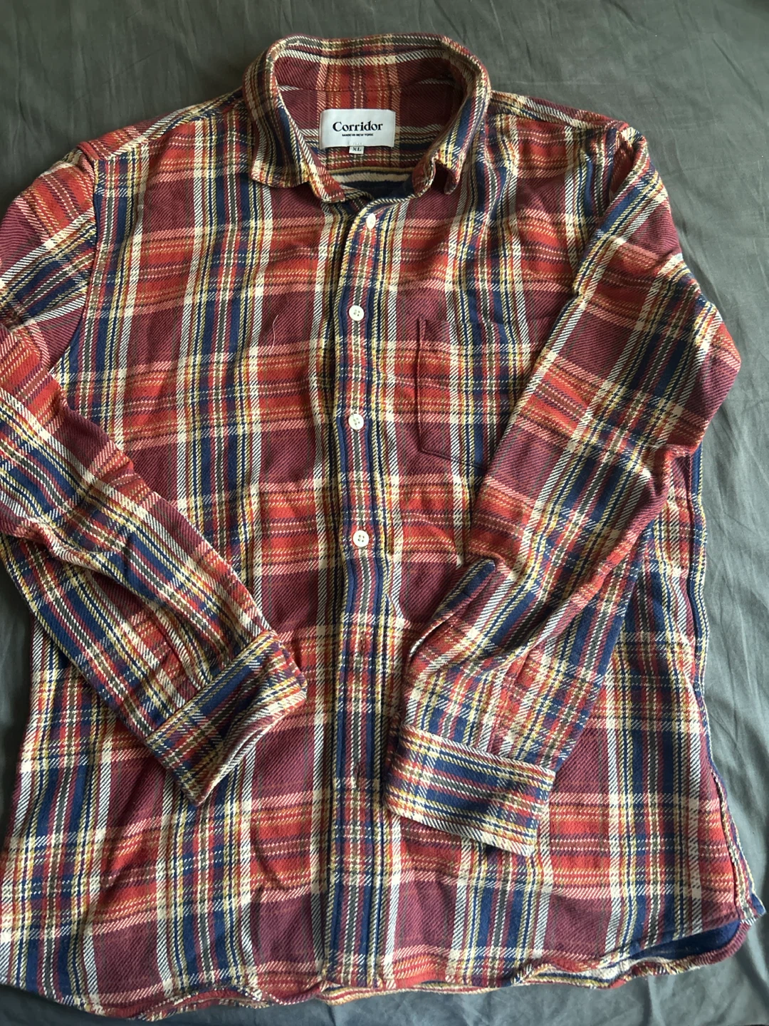 Corridor NYC Plaid Flannel Shirt XL