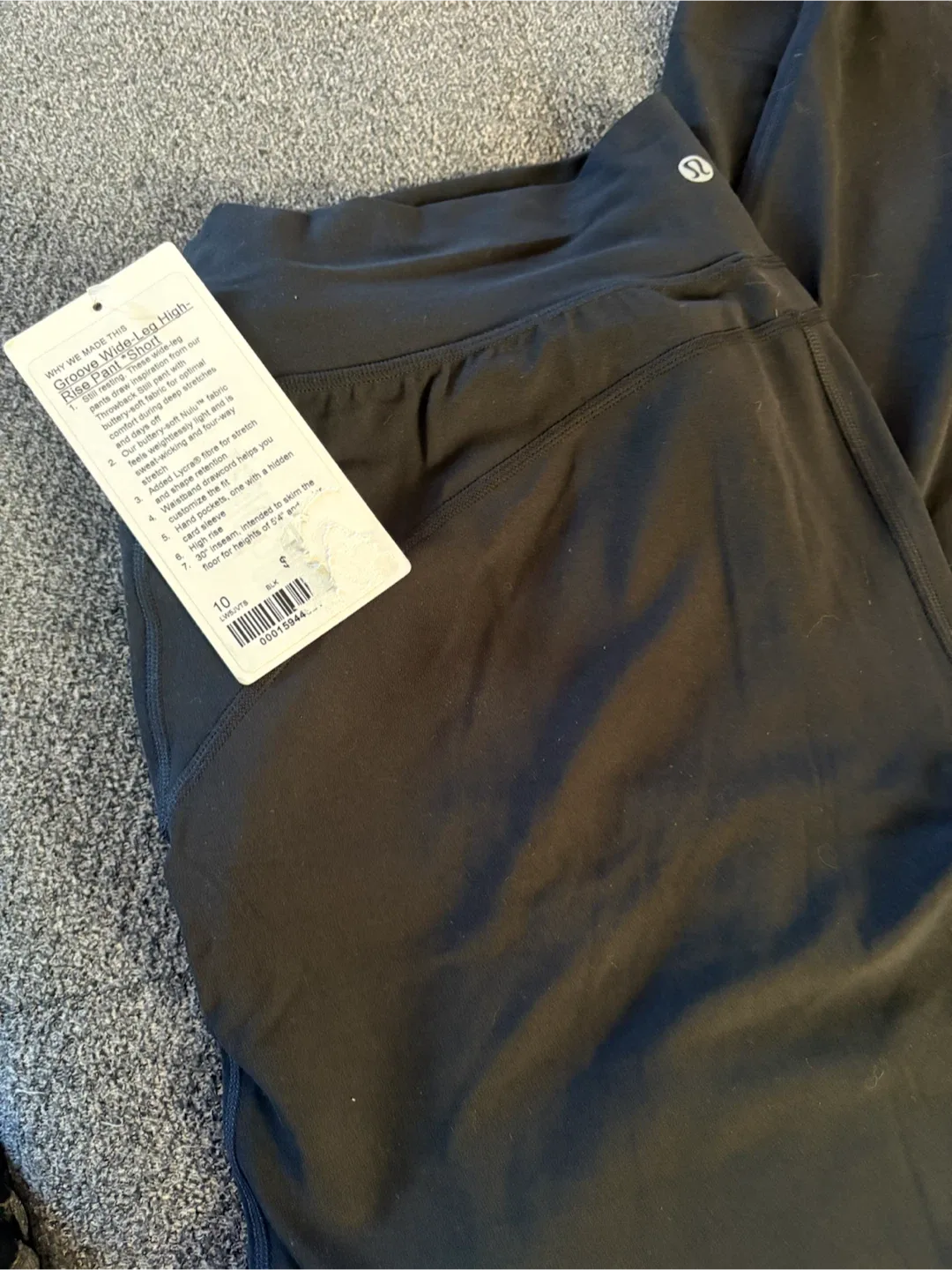 Lululemon Groove Wide-Leg High-Rise Pant Black Size 10