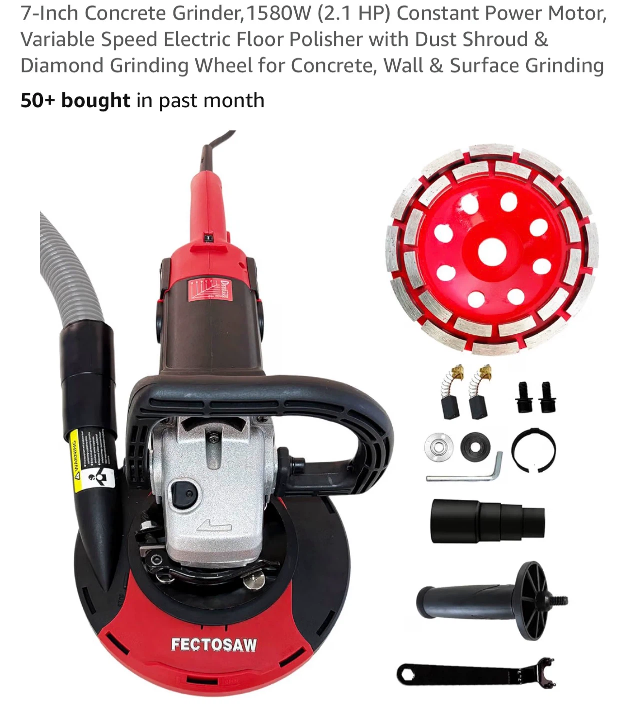 Fectosaw 7-Inch Concrete Grinder