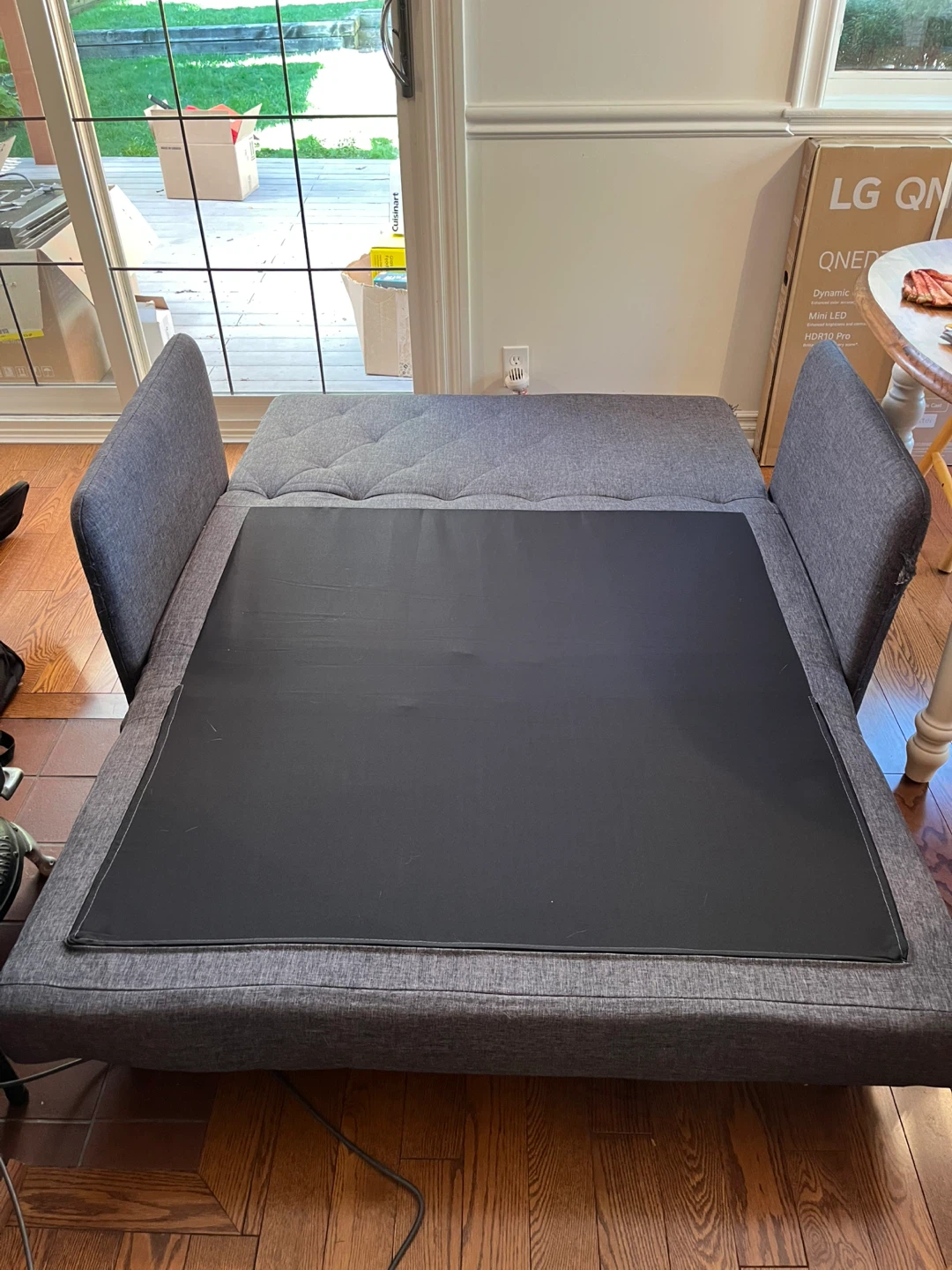 Dark Grey Convertible Sofa Bed - photo 3