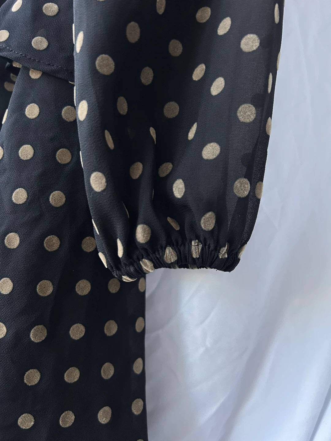 Zara Black Polka Dot Tiered Dress - photo 5