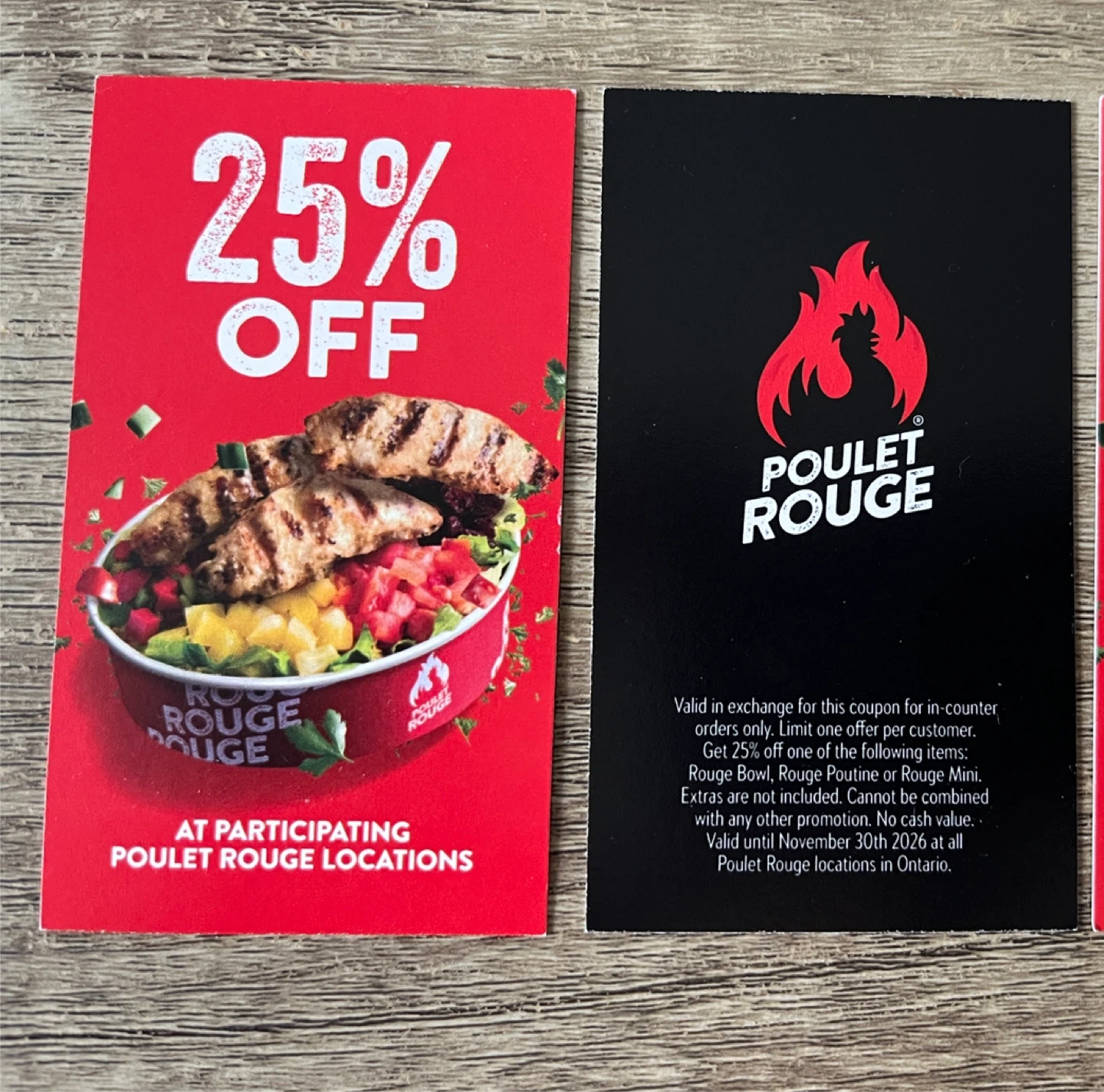 Poulet Rouge 25% Off Coupons
