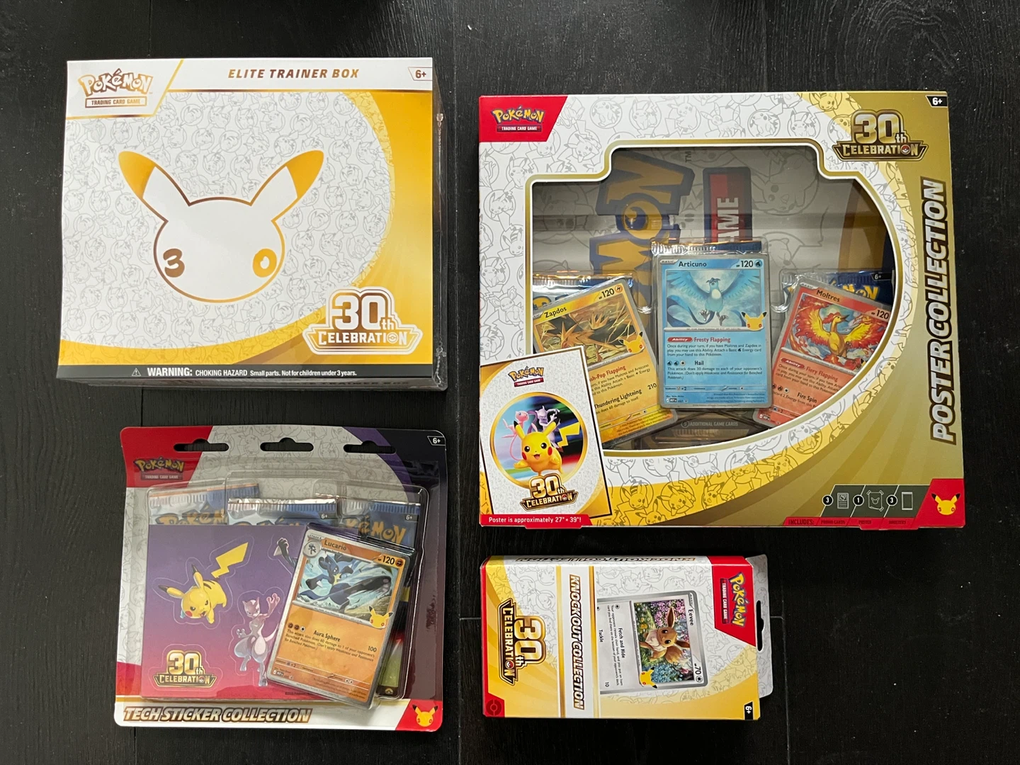 Pokemon 30th Anniversary Collection (NEW, PRICES IN DESCRIPTION)