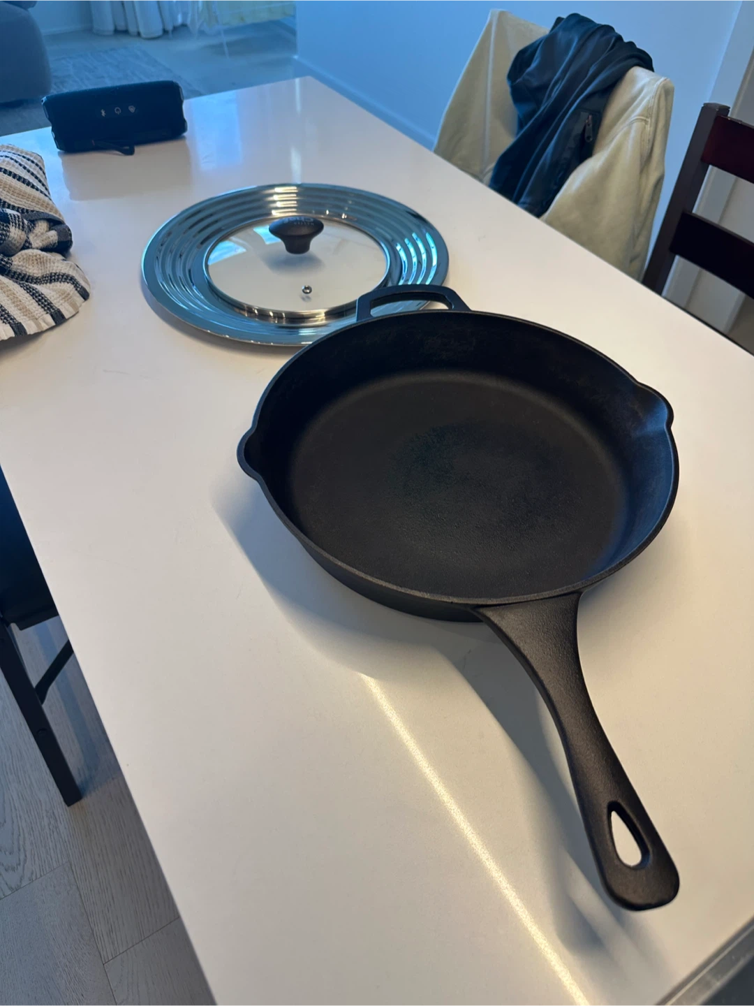 Master Chef Cast Iron Skillet with Lid