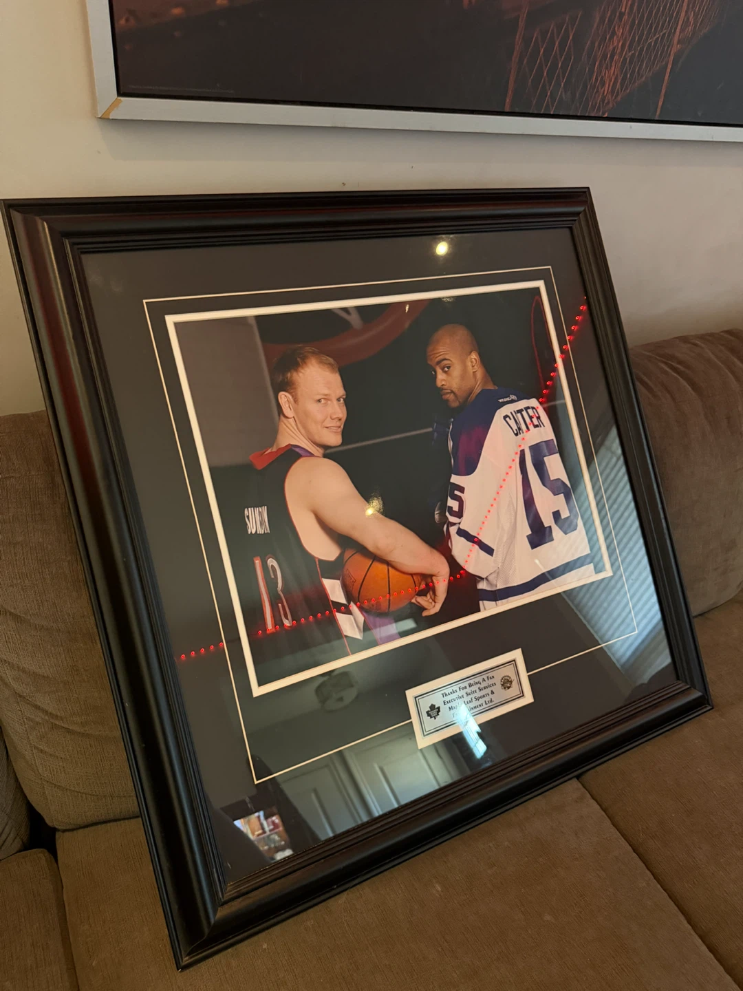 Vintage MLSE Sundin & Carter Framed Photo Print (Raptors/Leafs)