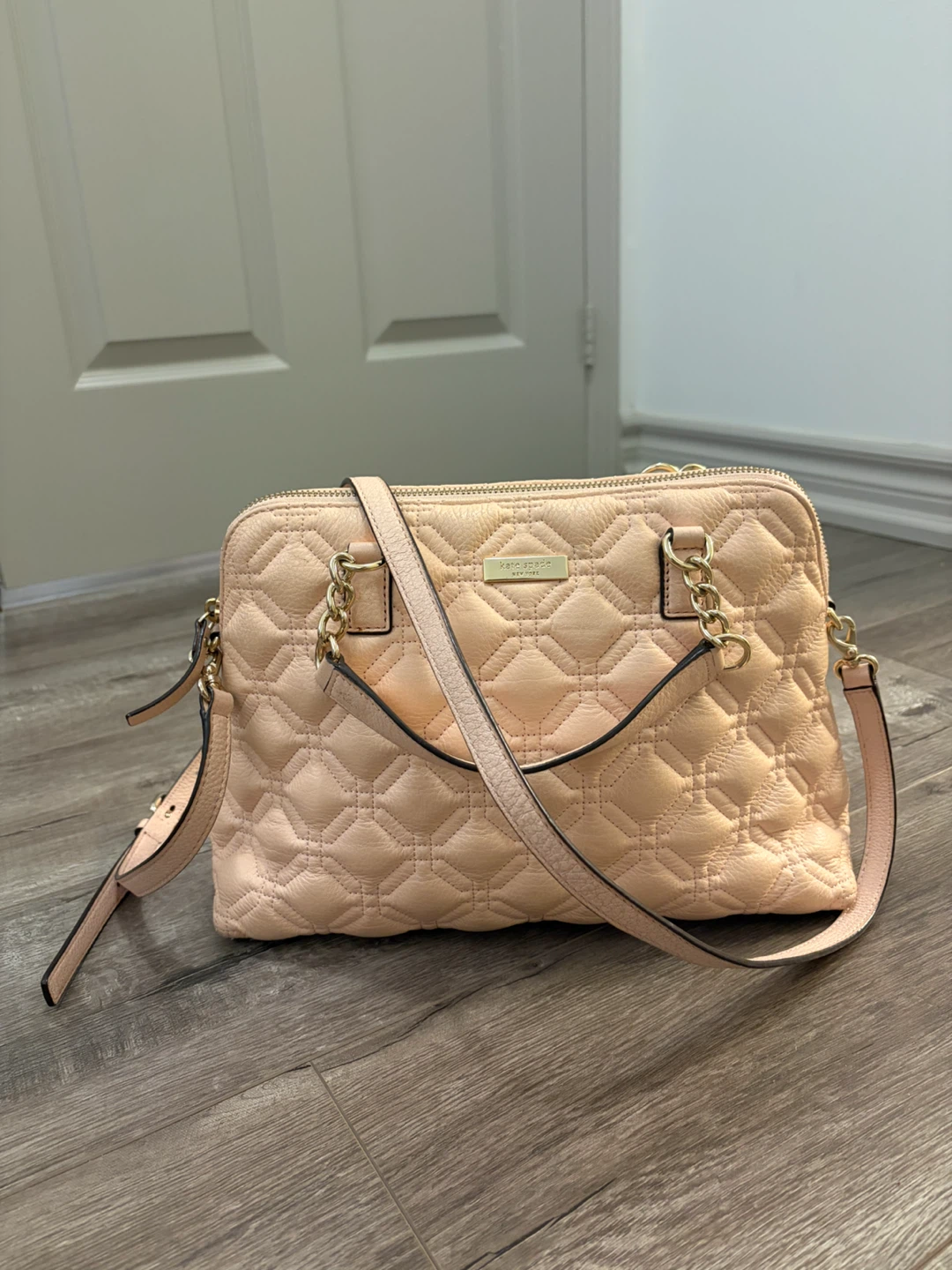 Kate Spade Quilted Pink Leather Satchel Bag - photo 2
