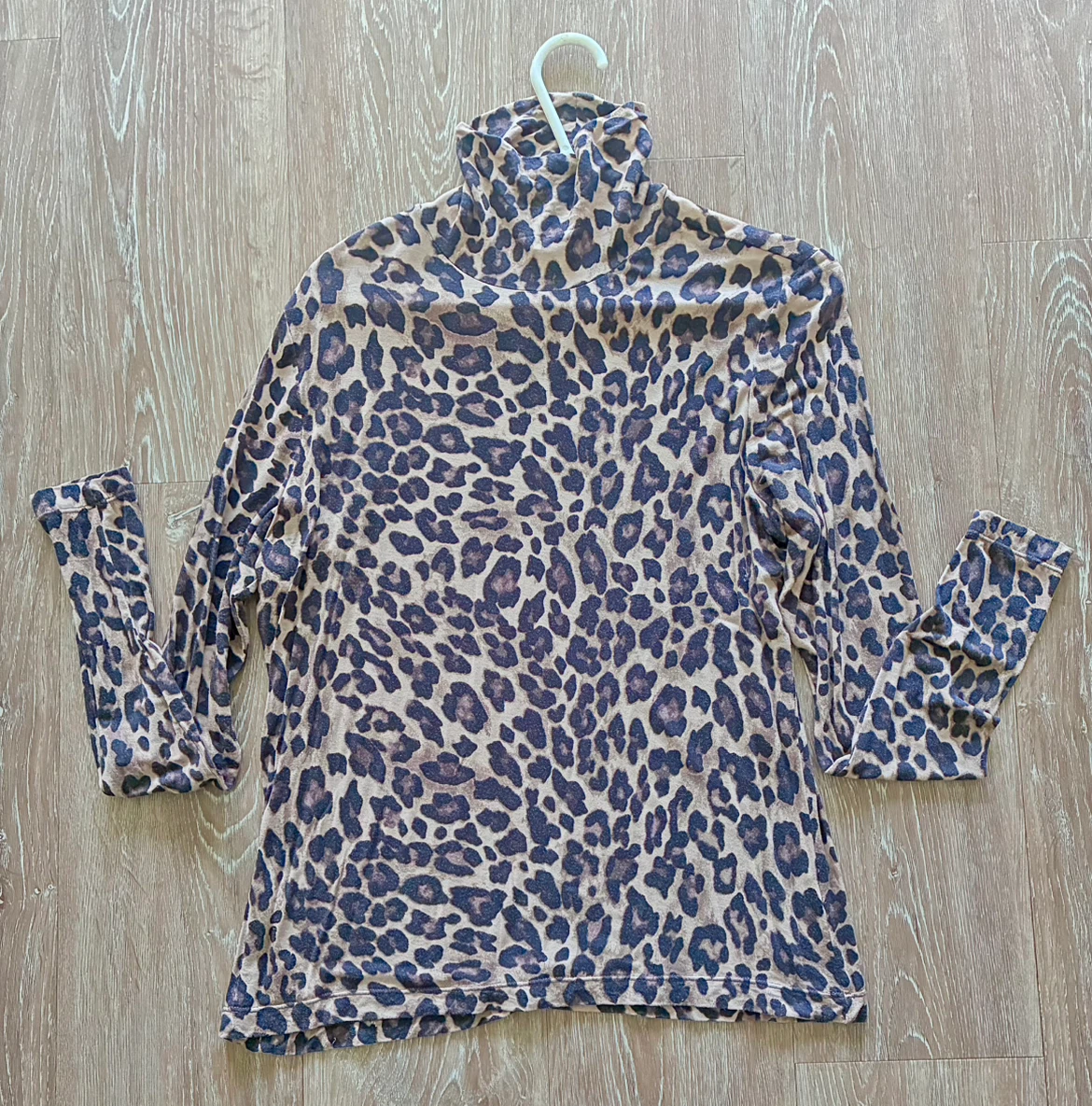 H&M Leopard Print Turtleneck