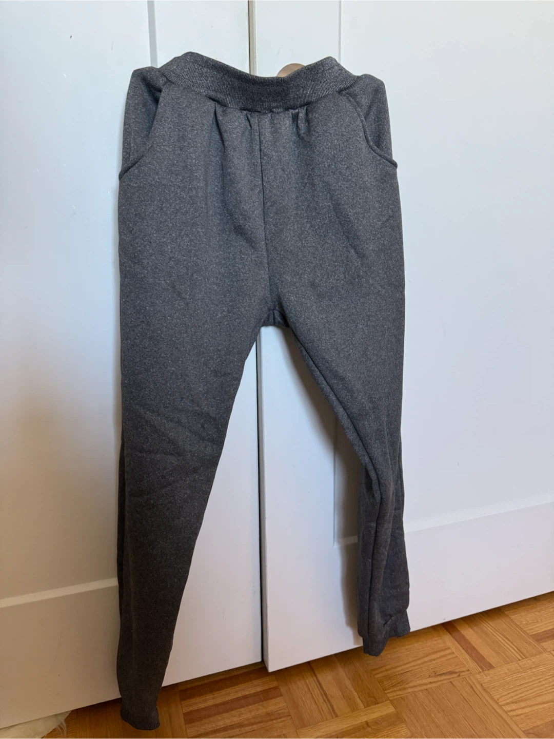Grey fleece-lined sweatpants - photo 3