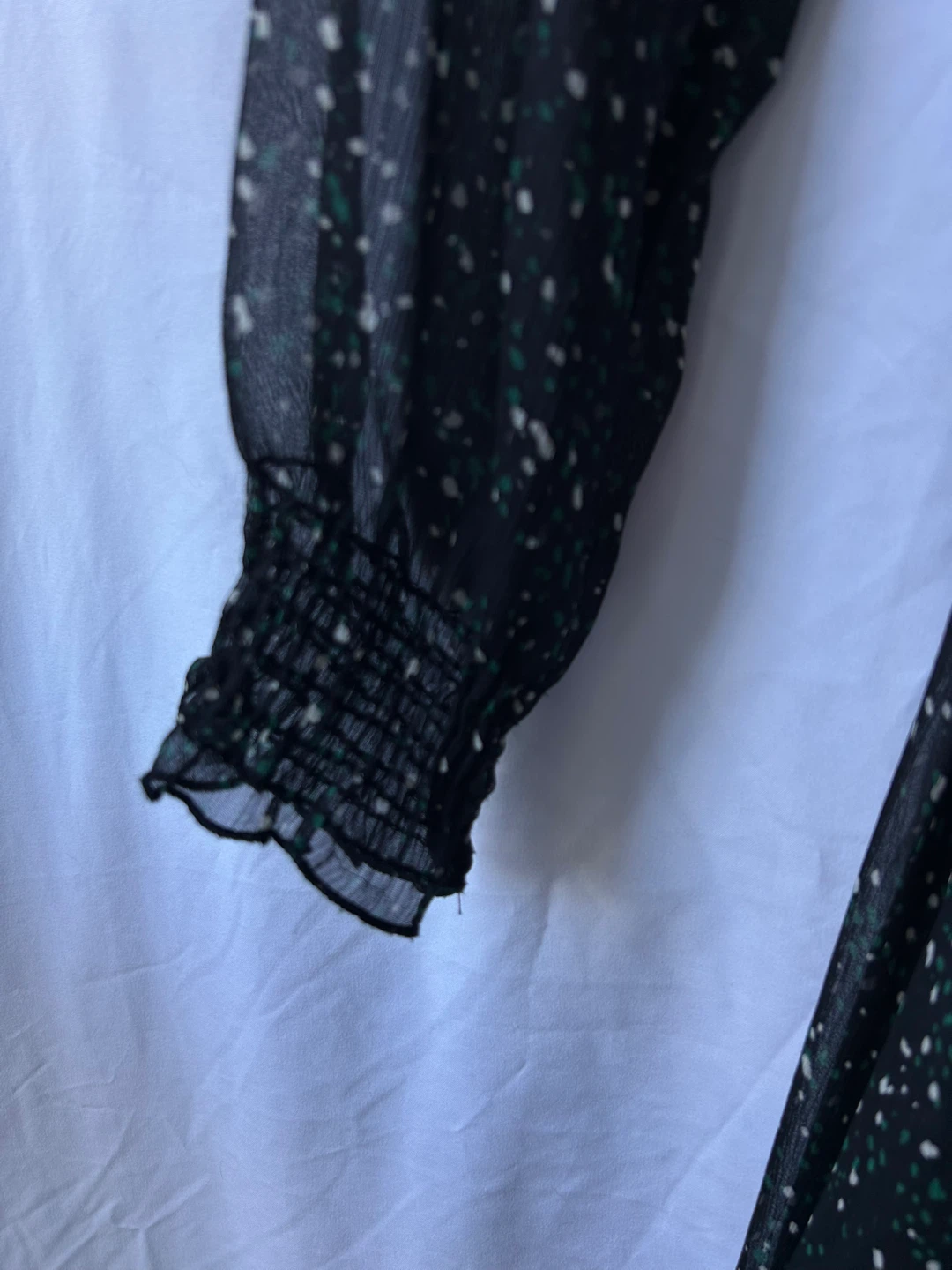Zara Printed Maxi Dress with Belt – Size 4 - photo 4