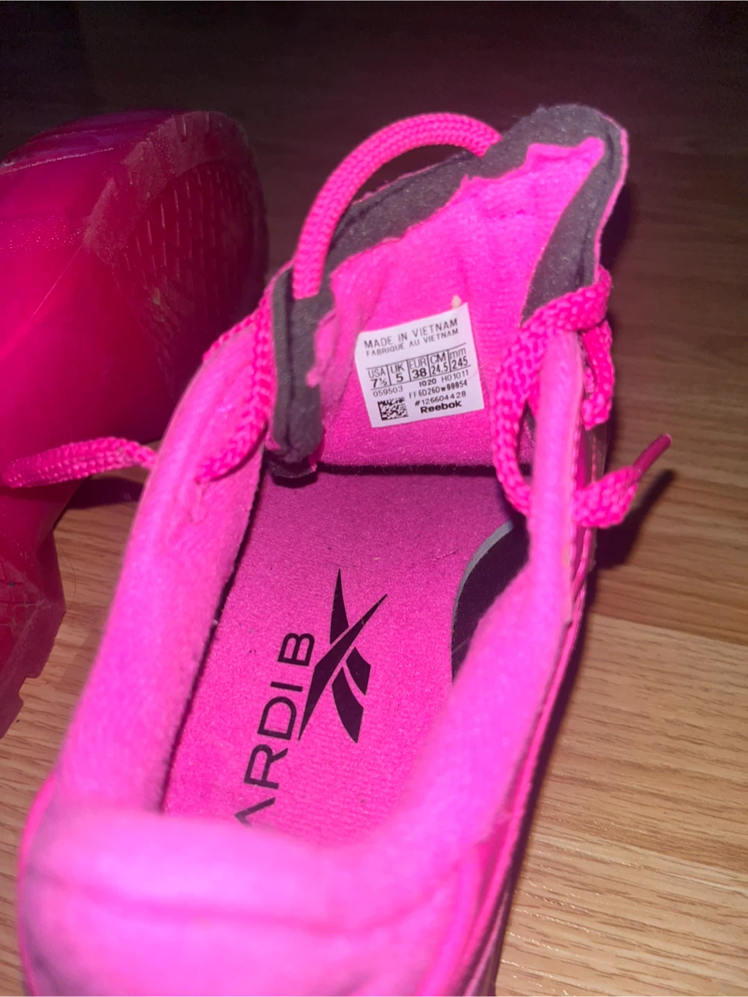 Reebok Cardi B Club C Double Pink Sneakers - photo 3