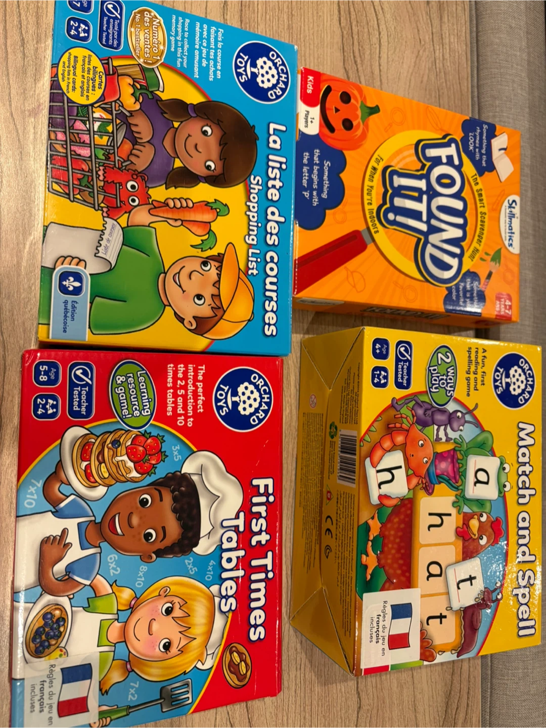 Set of 4 Educational Kids' Games