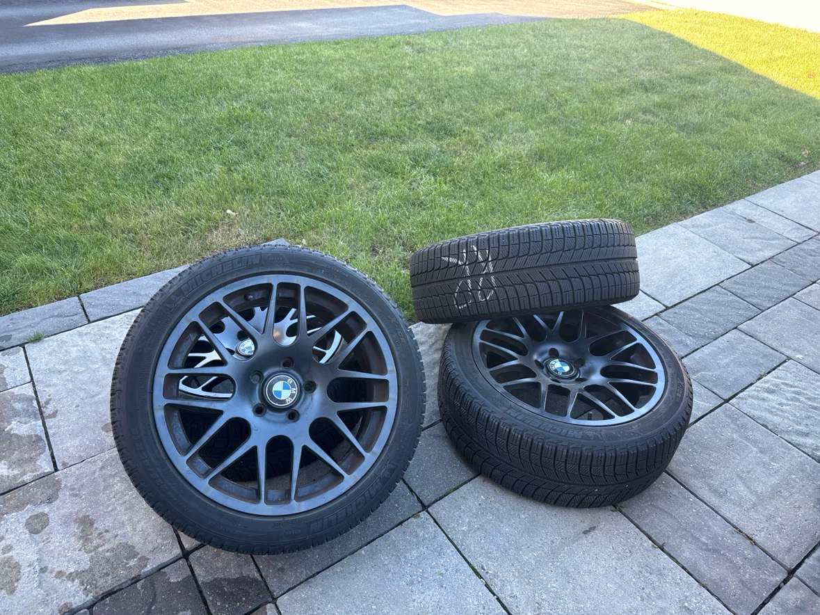 Set of 4 Michelin Winter Tires on BMW Rims