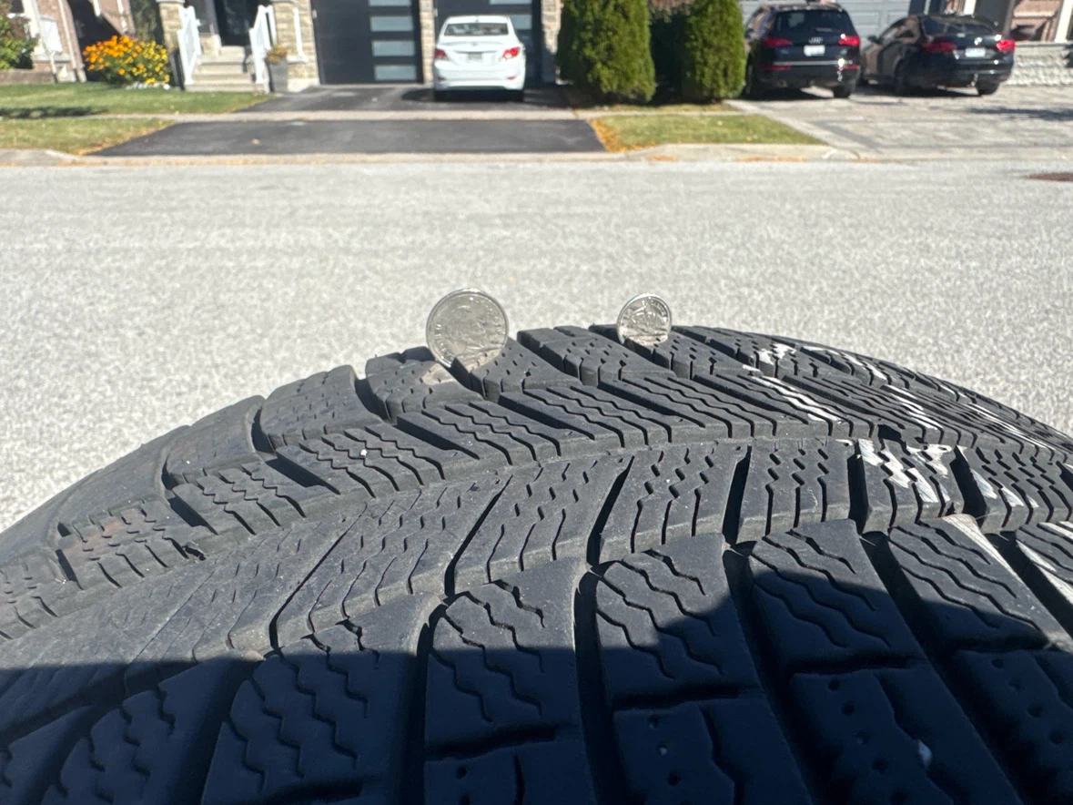 Set of 4 Michelin Winter Tires on BMW Rims - photo 4