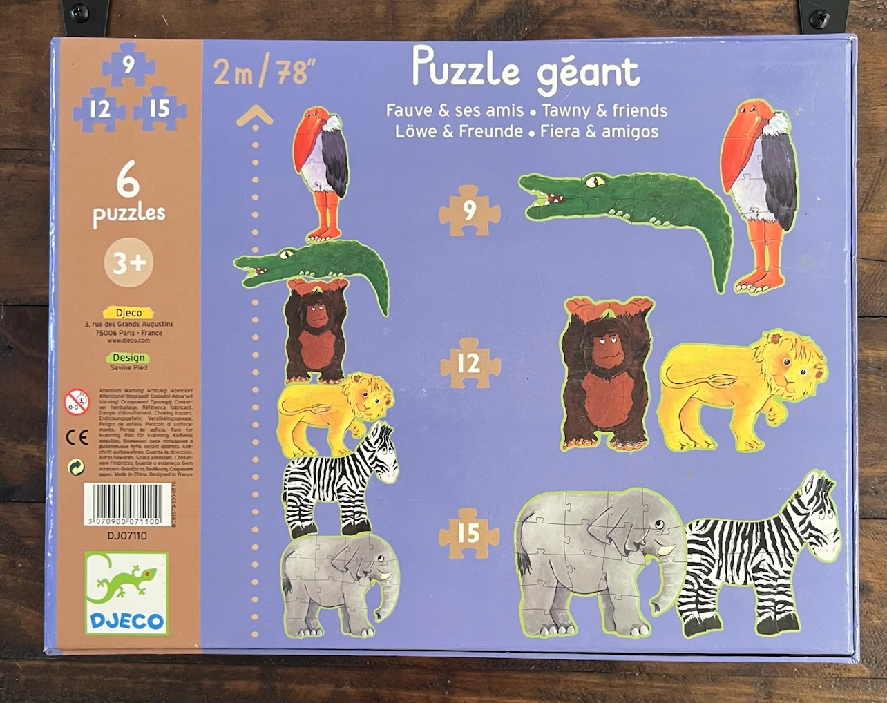 Djeco giant puzzles for kids 3+ - photo 2
