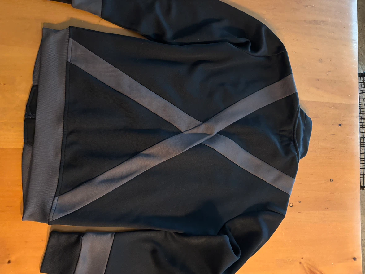 Diesel Black and Grey Track Jacket small - photo 2