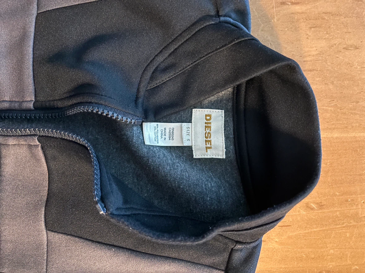 Diesel Black and Grey Track Jacket small - photo 3