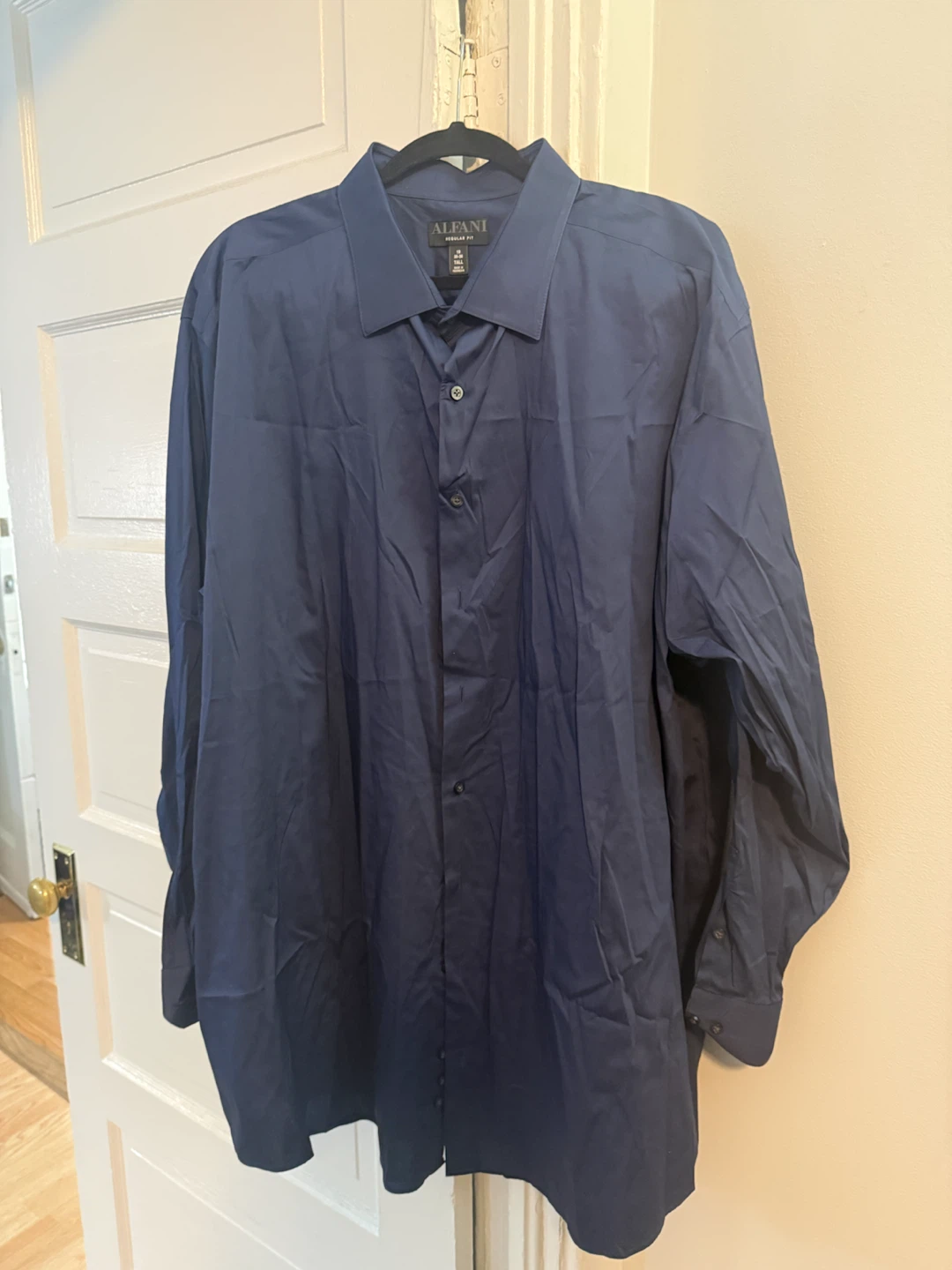 Alfani Navy Blue Button-Down Shirt
