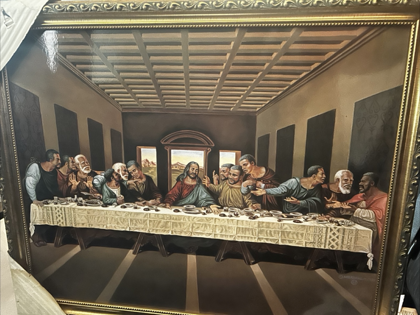 Framed The Last Supper Art Print
