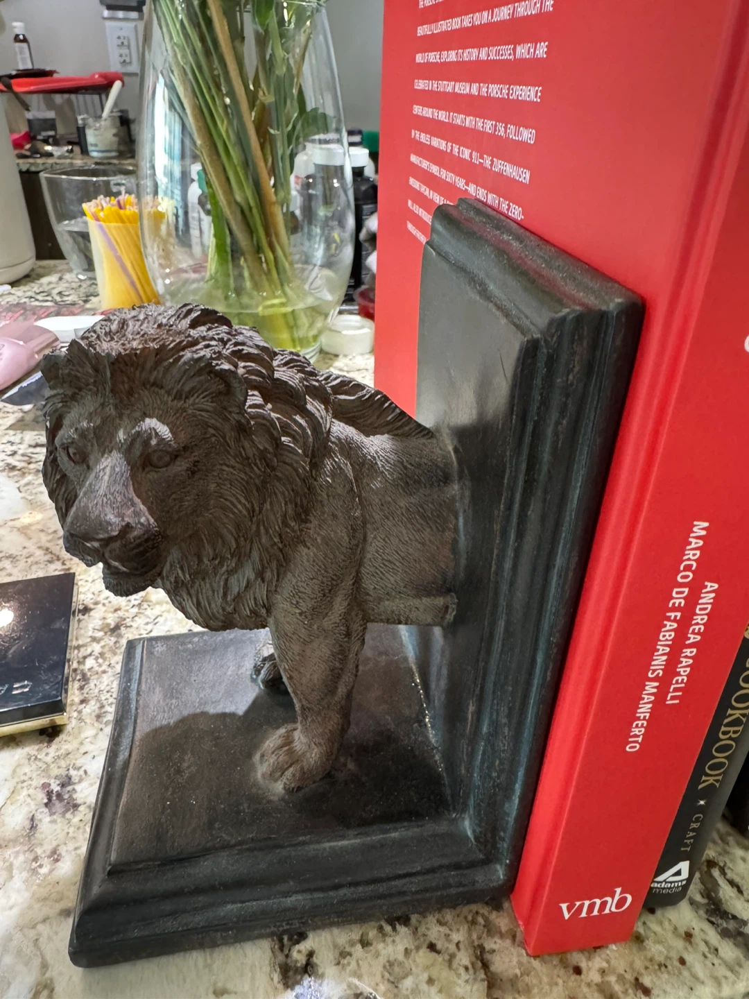 Lion bookends set - photo 3