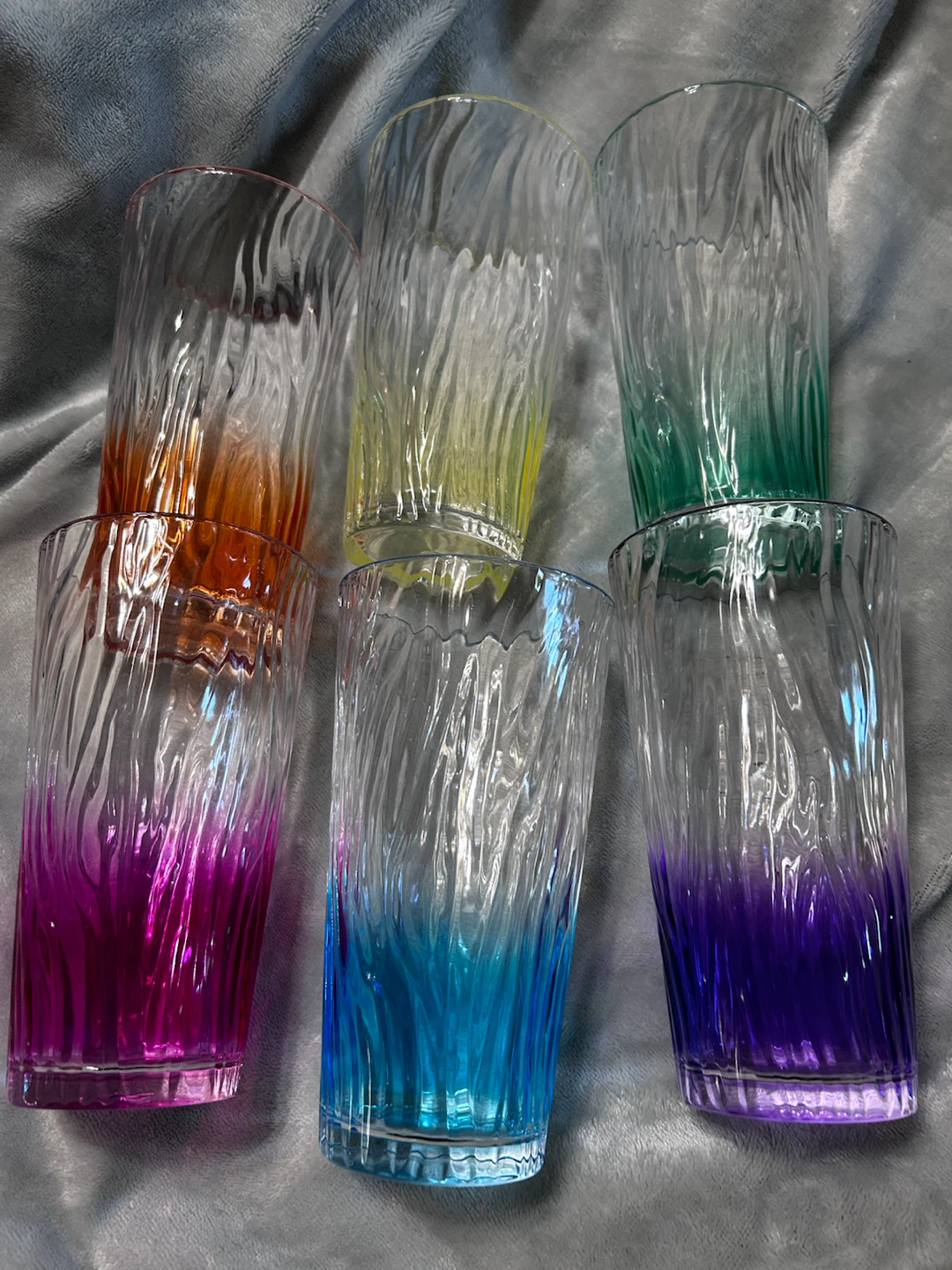 Set of 6 Trudeau Coloured Tumblers
