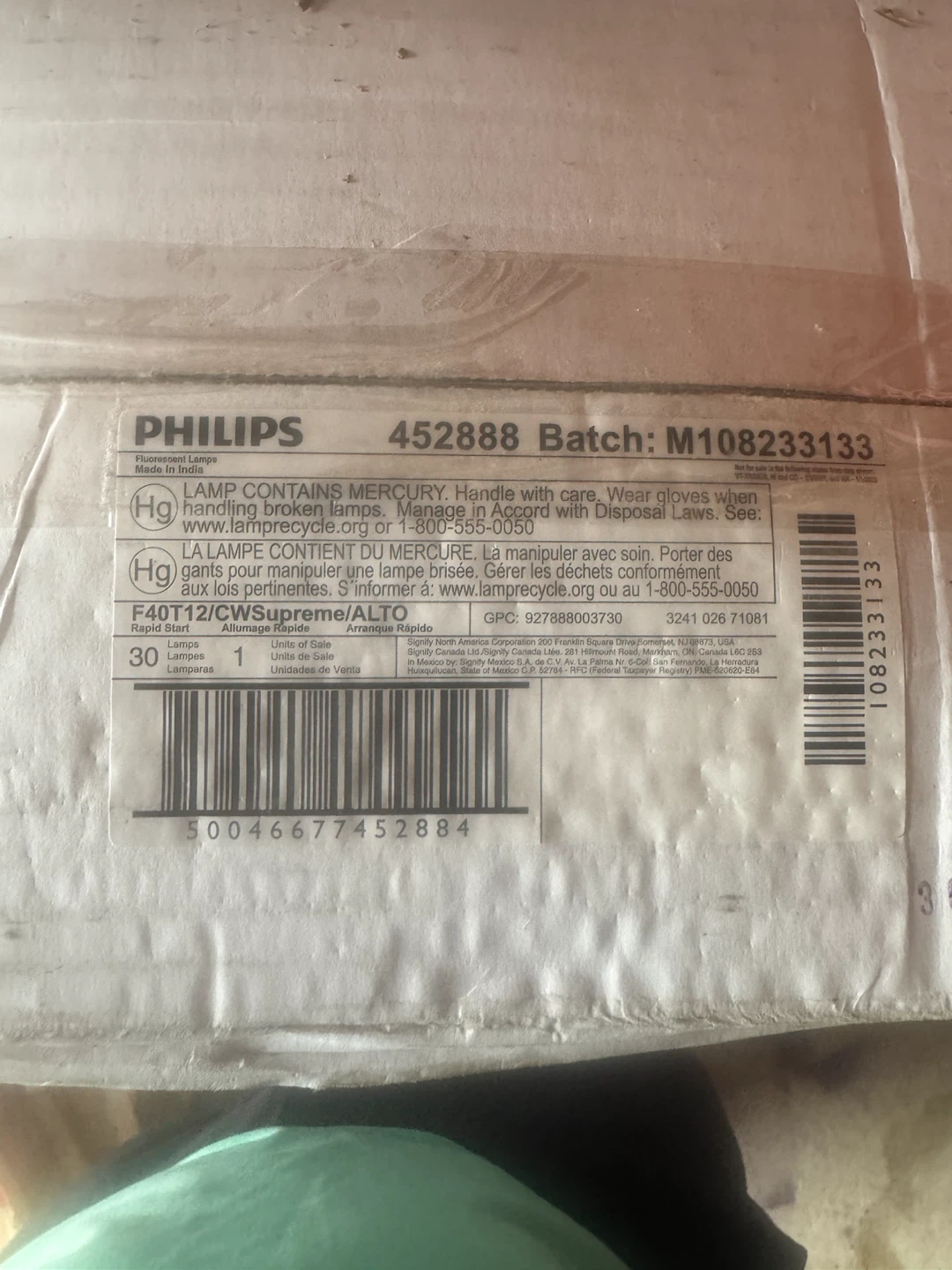 Philips F40T12/CWSupreme/ALTO Fluorescent Lamps (30 Pack)