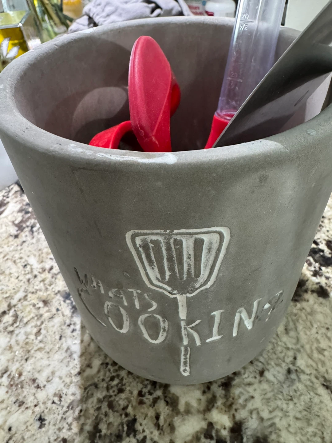 big size Italian made fictile clay Utensil Holder - photo 3