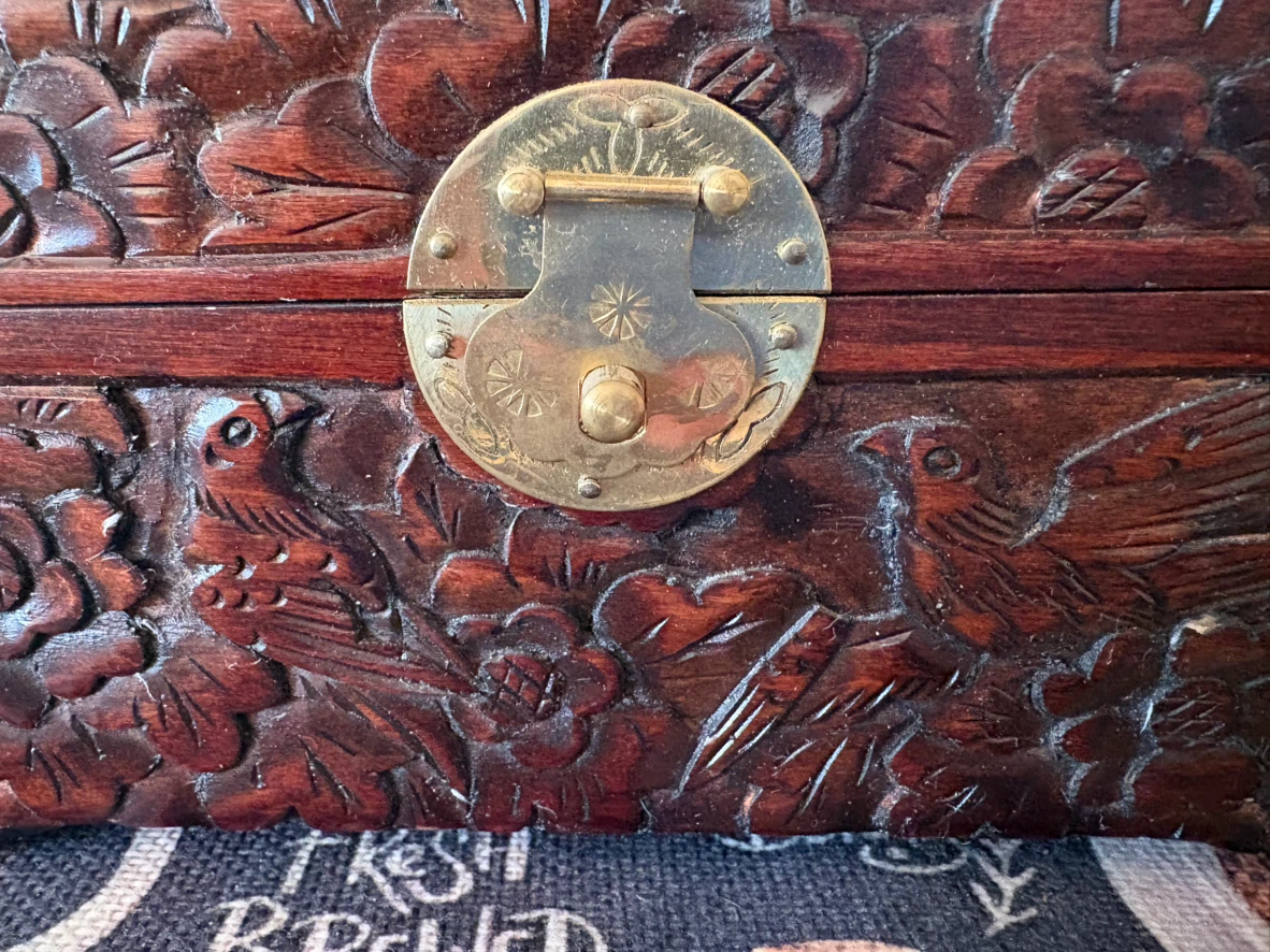 Carved Wooden Keepsake Box - photo 3