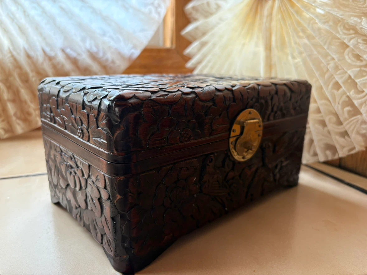 Carved Wooden Keepsake Box - photo 5