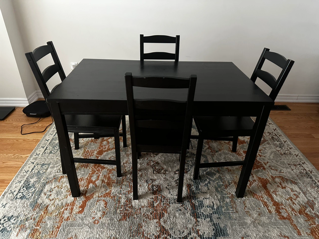 Black Dining Table and 4 Chairs - photo 2
