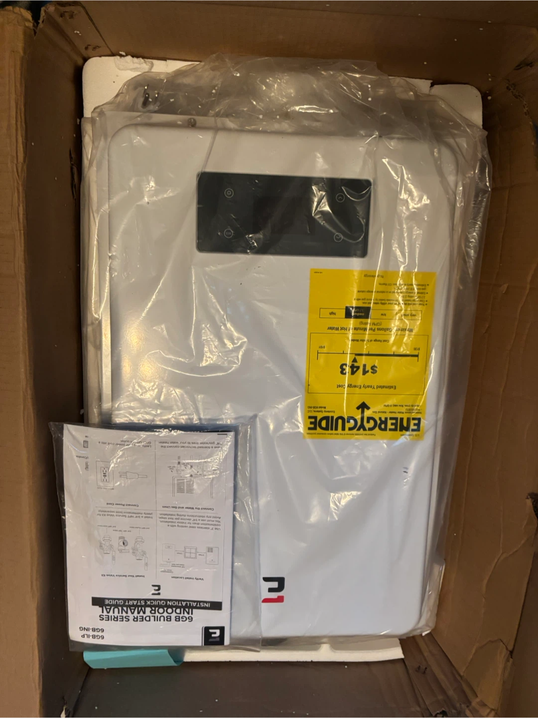 Hot Water Tank, Natural gas. New.