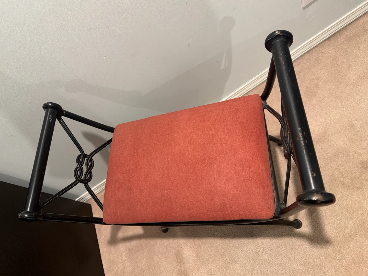 Wrought Iron Vanity Stool - photo 2