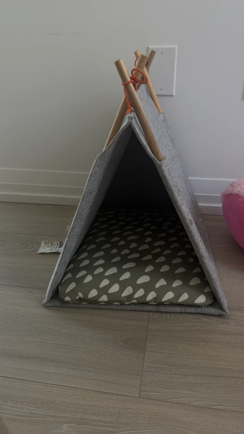 Grey Felt Pet Teepee - photo 2