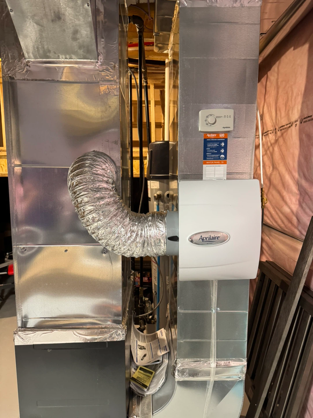 APRILAIRE WHOLE HOME HUMIDIFIER INSTALLED NEW