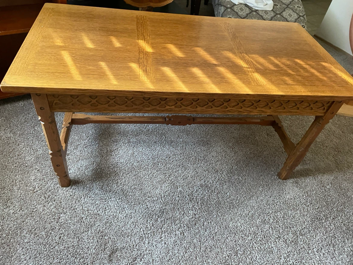 Solid Oak Coffee Table - photo 2