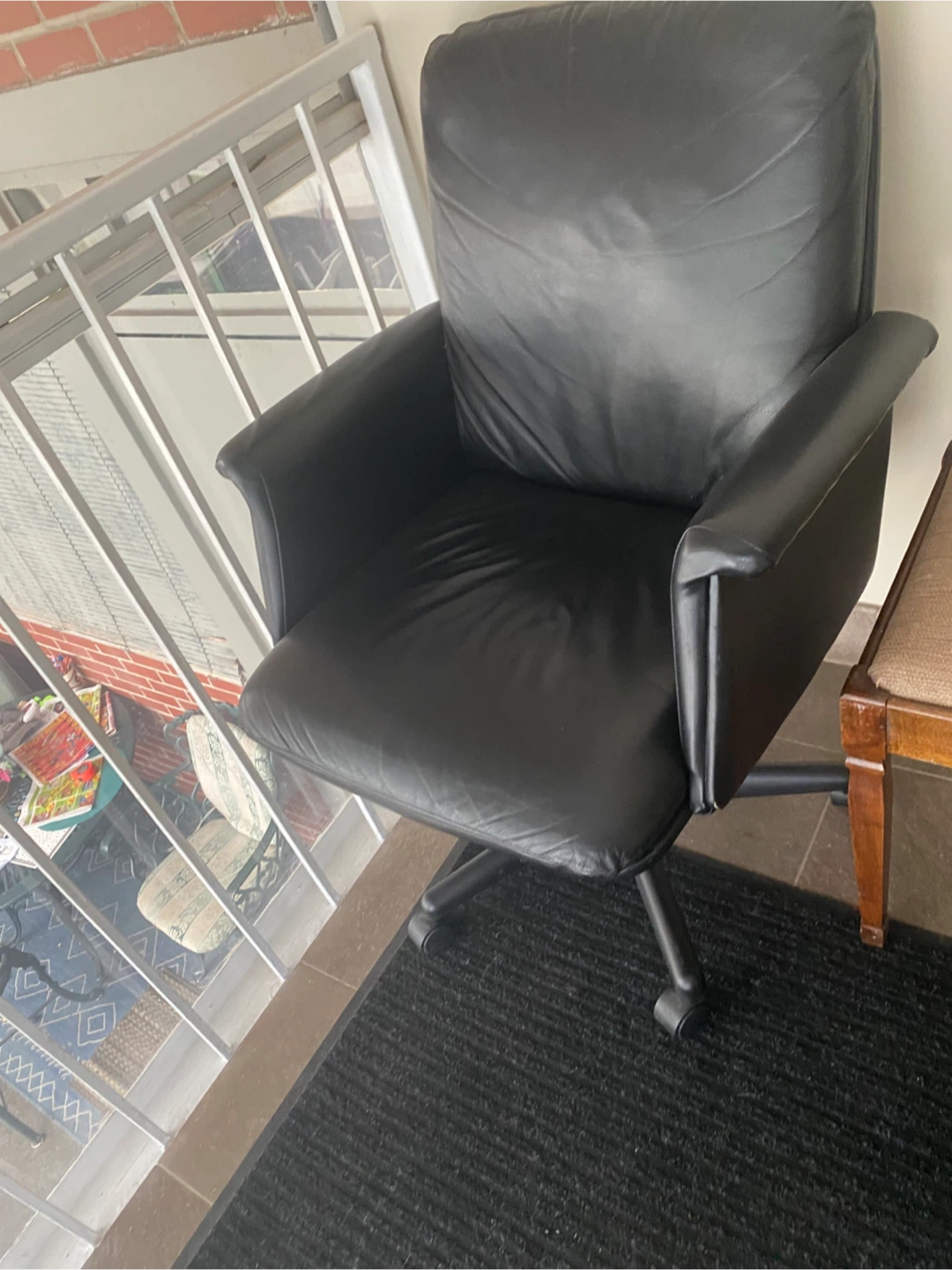 Leather office chair